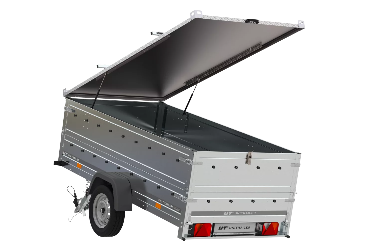 Anhänger Garden Trailer 264 KIPP mit Bordwandaufsatz und Aludeckel-Neu