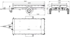 Anhänger Garden Trailer 264 KIPP mit Bordwandaufsatz und Aludeckel-Neu