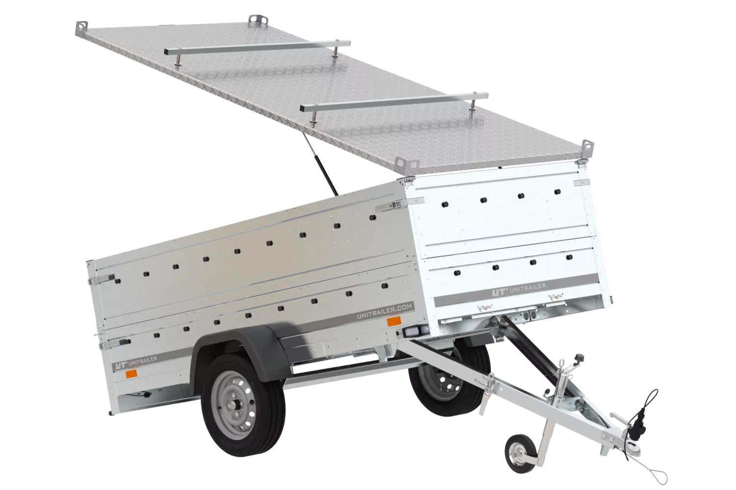 Anhänger Garden Trailer 264 KIPP mit Bordwandaufsatz und Aludeckel-Neu