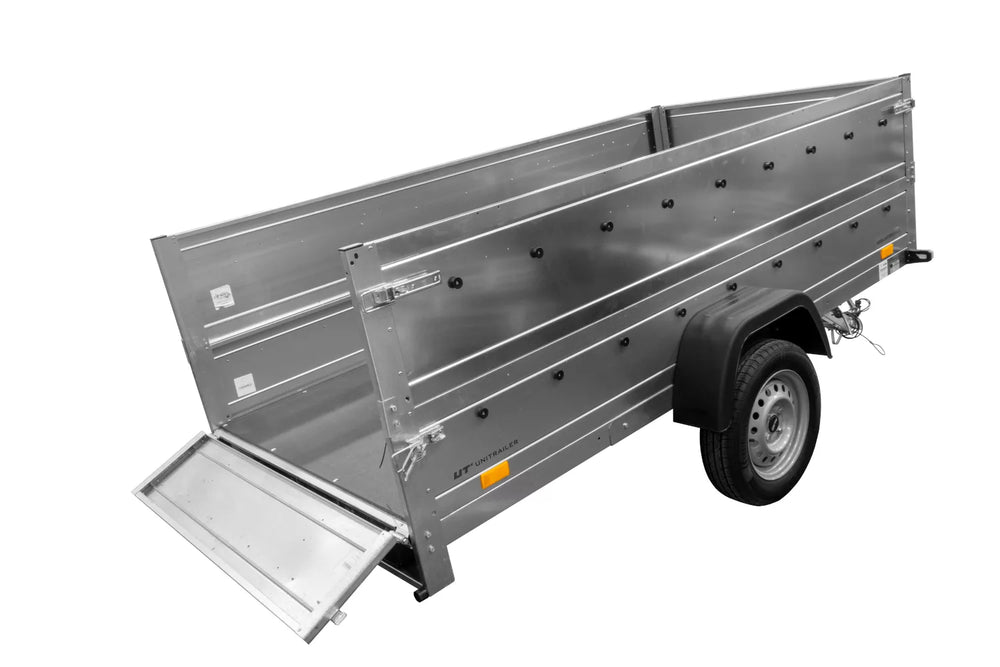 B Führerschein Anhänger Garden Trailer 264 KIPP mit Bordwandaufsatz und Stützrad-Neu
