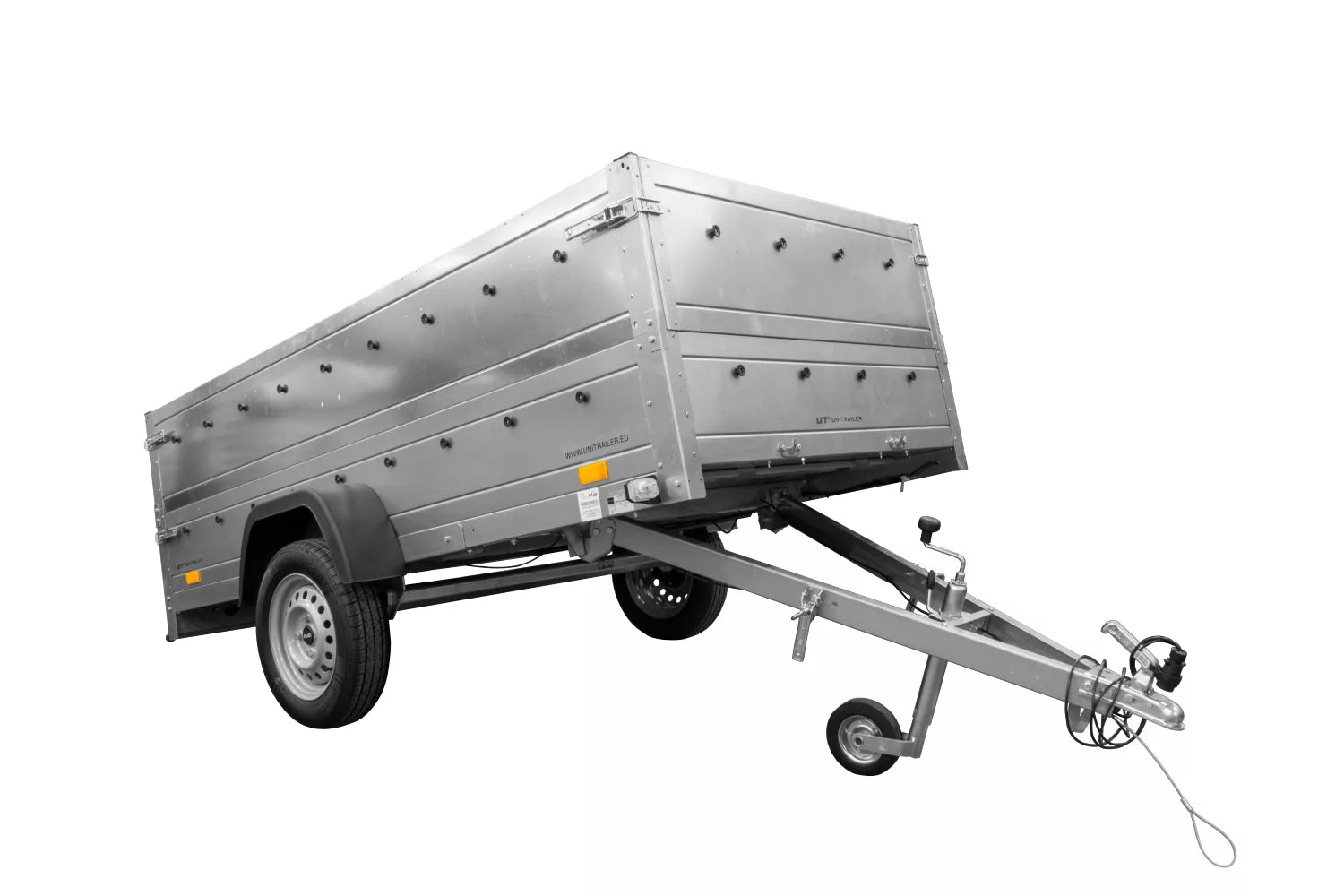 B Führerschein Anhänger Garden Trailer 264 KIPP mit Bordwandaufsatz und Stützrad-Neu
