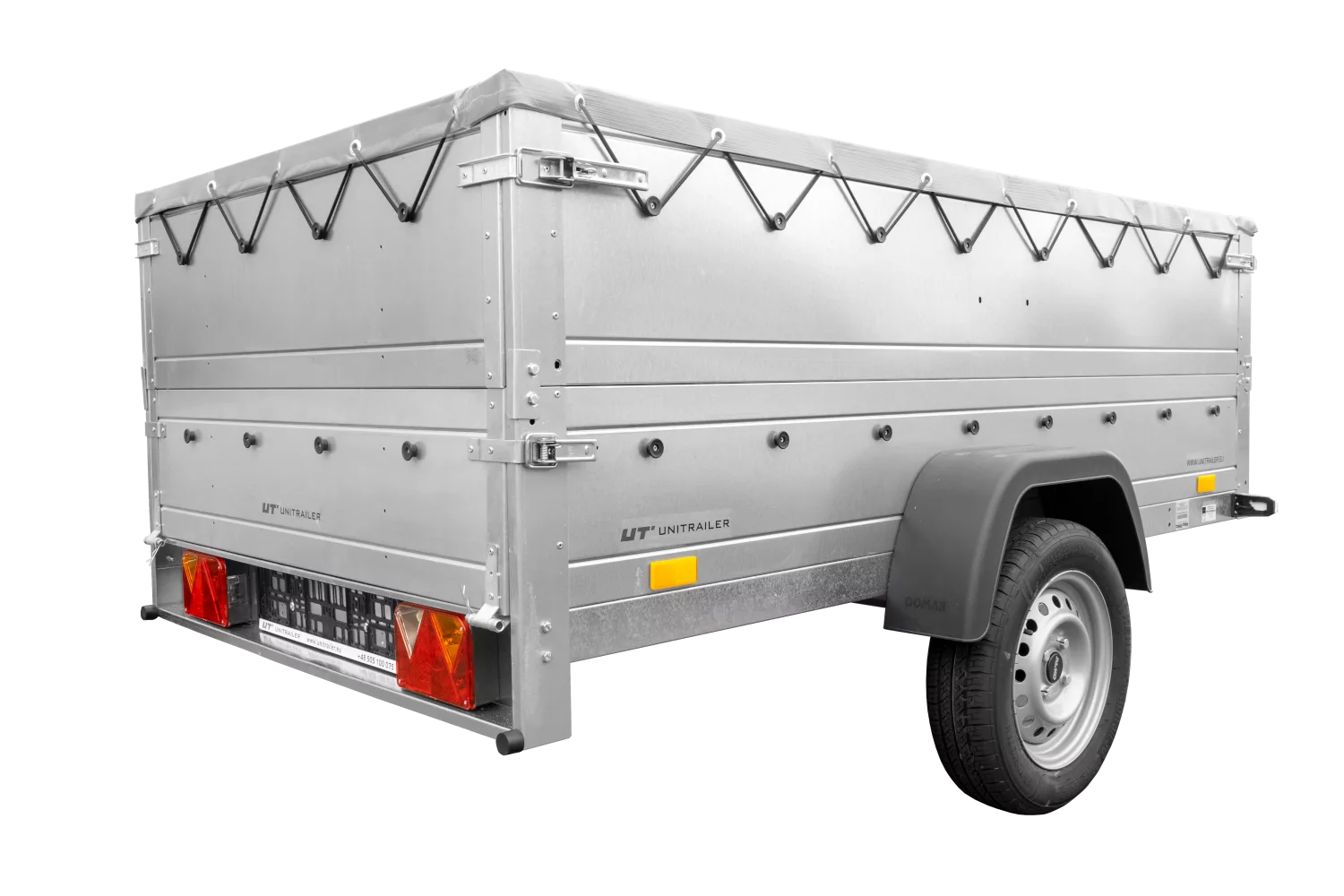 Faltbarer Pkw Anhänger Garden Trailer 230 KIPP mit zusätzlichen Bordwänden, Stützrad, Flachplane und Planenträgern]-Neu