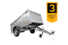Faltbarer Pkw Anhänger Garden Trailer 230 KIPP mit zusätzlichen Bordwänden, Stützrad, Flachplane und Planenträgern]-Neu