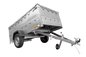 Faltbarer Pkw Anhänger Garden Trailer 230 KIPP mit zusätzlichen Bordwänden, Stützrad, Flachplane und Planenträgern]-Neu