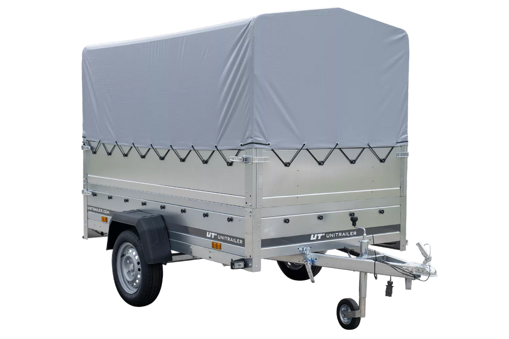 Führerschein B Anhänger Garden Trailer 230 KIPP mit Stützrad, zusätzlichen Bordwänden, Hochplane und Hochspriegel H800-Neu