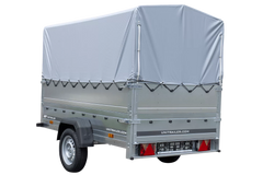Führerschein B Anhänger Garden Trailer 230 KIPP mit Stützrad, zusätzlichen Bordwänden, Hochplane und Hochspriegel H800-Neu