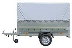 Führerschein B Anhänger Garden Trailer 230 KIPP mit Stützrad, zusätzlichen Bordwänden, Hochplane und Hochspriegel H800-Neu