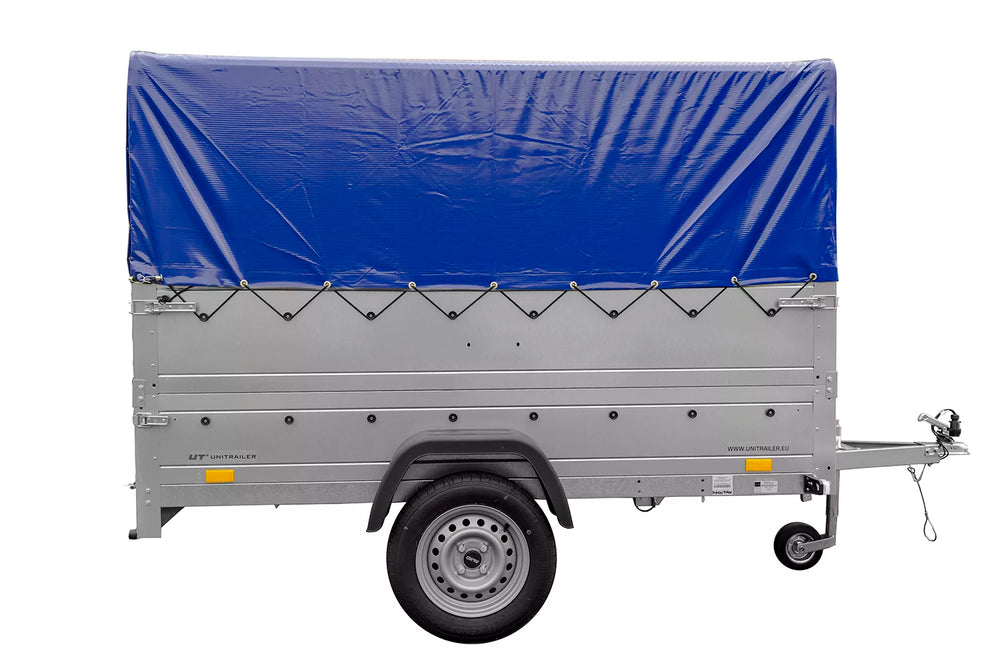 Führerschein B Anhänger Garden Trailer 230 KIPP mit Stützrad, zusätzlichen Bordwänden, Hochplane und Hochspriegel H800-Neu