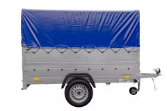 Führerschein B Anhänger Garden Trailer 230 KIPP mit Stützrad, zusätzlichen Bordwänden, Hochplane und Hochspriegel H800-Neu