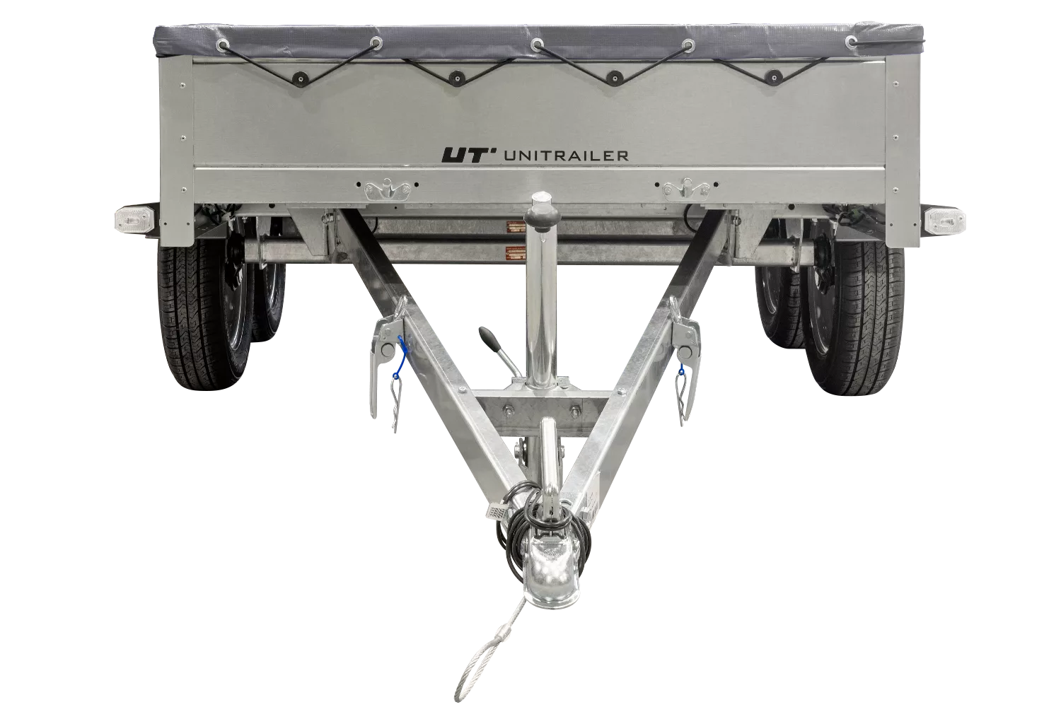 Garden Trailer 264/2 Kipp Mit Stützrad, Graue Flachplane Und Planenträger-Neu