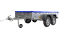 Garden Trailer 264/2 Kipp Mit Stützrad, Planenträger Und Blauer Flachplane-Neu