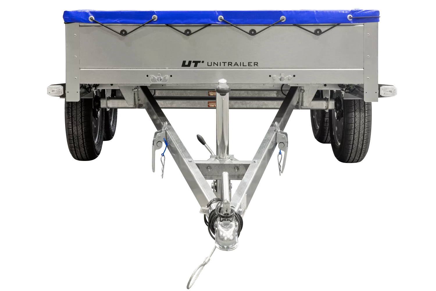 Garden Trailer 264/2 Kipp Mit Stützrad, Planenträger Und Blauer Flachplane-Neu
