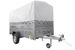 Kfz Anhänger mit Plane GARDEN TRAILER 264 KIPP [mit Stützrad, zusätzlichen Bordwänden, Hochplane und Hochspriegel]-Neu