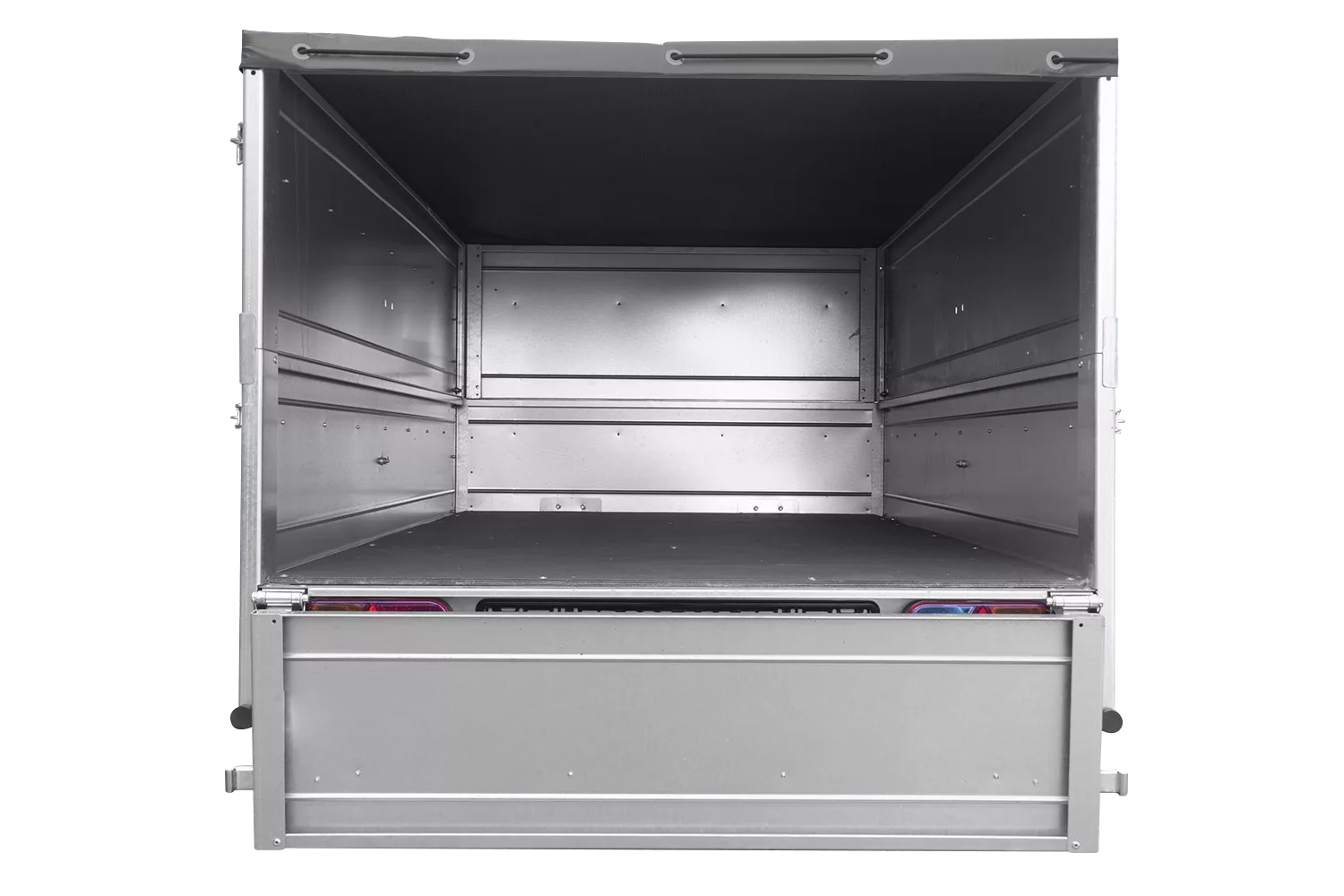 Kippbarer Pkw Anhänger Garden Trailer 200 KIPP mit zusätzlichen Bordwänden, Stützrad und Flachplane-Neu