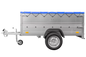 Kippbarer Pkw Anhänger Garden Trailer 200 KIPP mit zusätzlichen Bordwänden, Stützrad und Flachplane-Neu