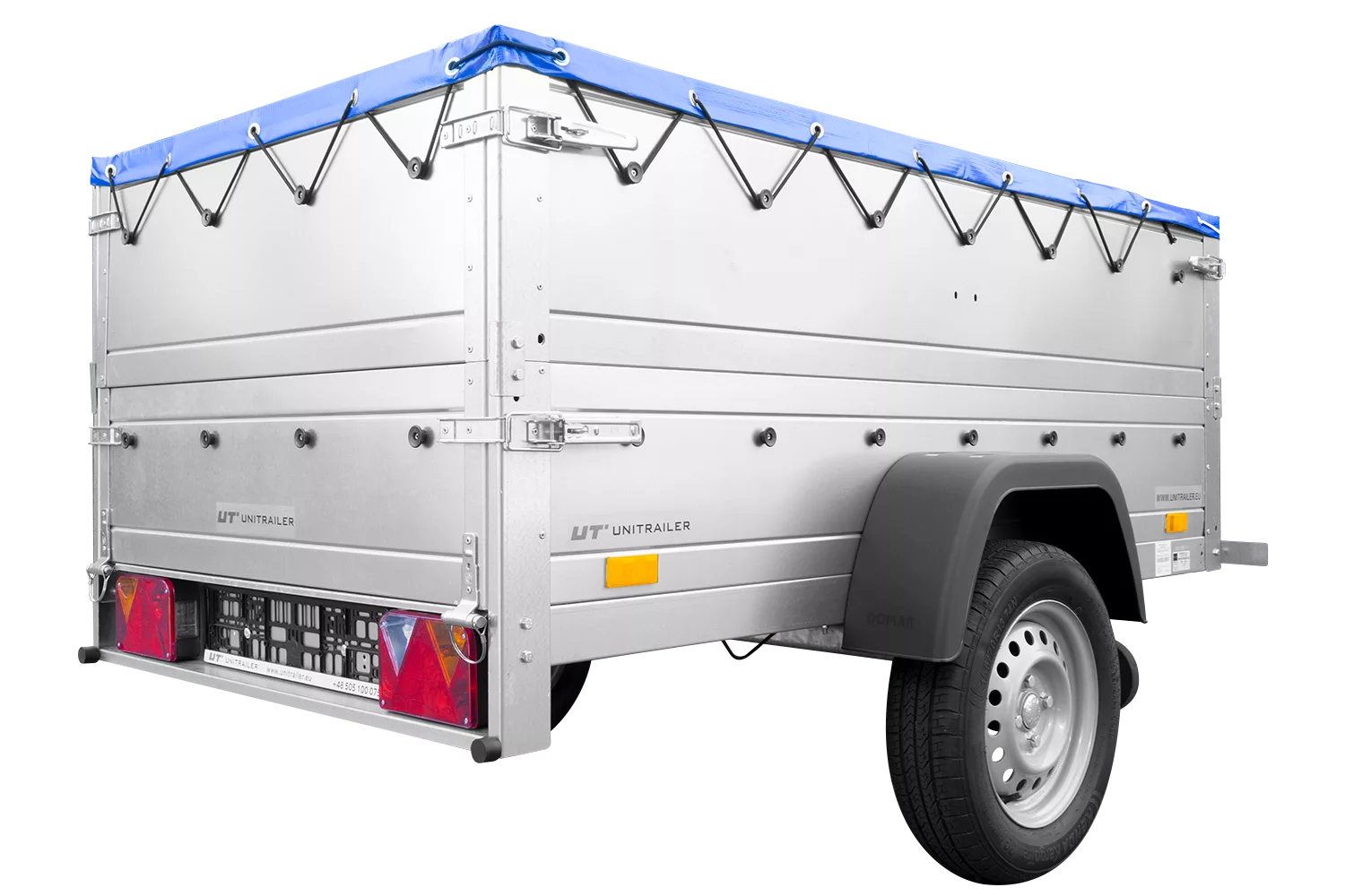 Kippbarer Pkw Anhänger Garden Trailer 200 KIPP mit zusätzlichen Bordwänden, Stützrad und Flachplane-Neu