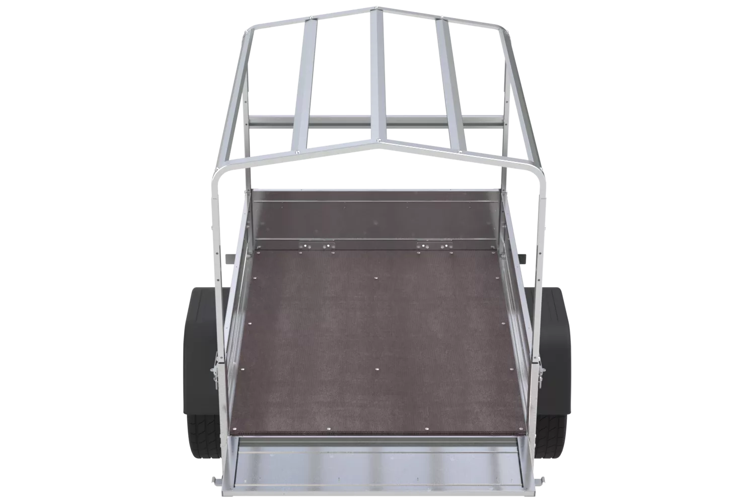 Kipper Anhänger 750 kg Garden Trailer 150 KIPP 150×106 cm [mit Hochplane, Hochspriegel und Stützrad]-Neu