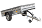 Kipper Pkw Anhänger Garden Trailer 230 KIPP [230 cm x 125 cm] mit Flachplane, Stützrad und Planenträger-Neu