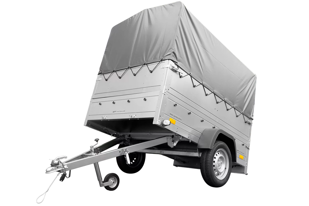 Kipper ungebremst Garden Trailer 200 KIPP mit zusätzlichen Bordwänden, Stützrad, Hochplane und Hochspriegel-Neu
