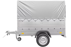 Kipper ungebremst Garden Trailer 200 KIPP mit zusätzlichen Bordwänden, Stützrad, Hochplane und Hochspriegel-Neu