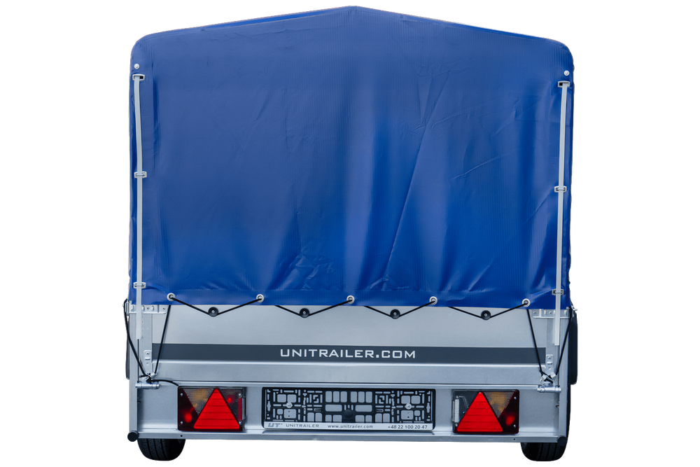 Langer PKW-Anhänger Garden Trailer 264 KIPP mit Hochplane, Spriegel und Stützrad-Neu