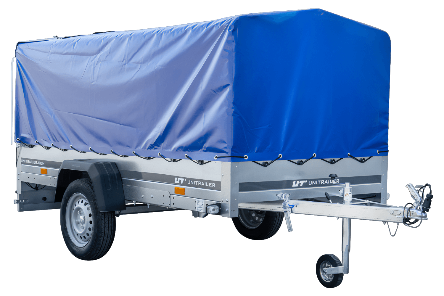 Langer PKW-Anhänger Garden Trailer 264 KIPP mit Hochplane, Spriegel und Stützrad-Neu