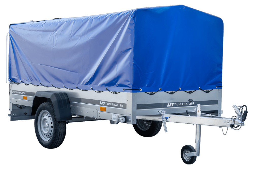 Langer PKW-Anhänger Garden Trailer 264 KIPP mit Hochplane, Spriegel und Stützrad-Neu