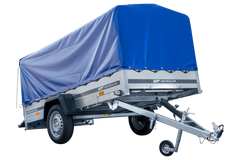 Langer PKW-Anhänger Garden Trailer 264 KIPP mit Hochplane, Spriegel und Stützrad-Neu