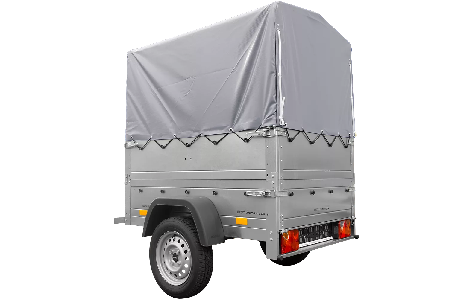 Neuanhänger Kipper ungebremst Garden Trailer 150 KIPP mit zusätzlichen Bordwänden, Stützrad, Hochplane und Hochspriegel-Neu