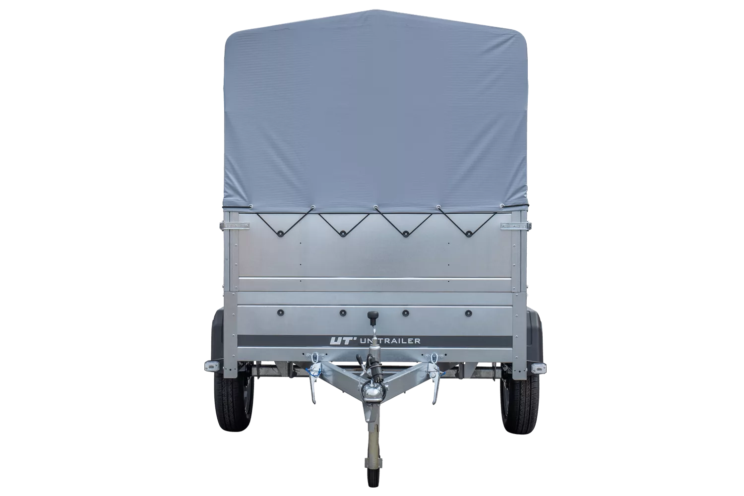 Pkw Anhänger 750 kg ungebremst Garden Trailer 201 KIPP mit zusätzlichen Bordwänden, Stützrad, Hochplane und Hochspriegel-Neu
