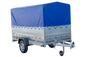 Pkw Anhänger Garden Trailer 264 KIPP mit Stützrad, zusätzlichen Bordwänden, Hochplane und Hochspriegel-Neu
