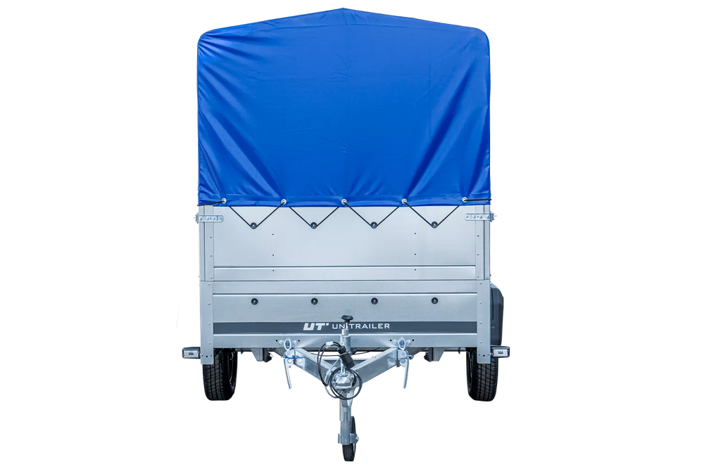 Pkw Anhänger Garden Trailer 264 KIPP mit Stützrad, zusätzlichen Bordwänden, Hochplane und Hochspriegel-Neu