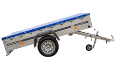 Pkw-Kippanhänger Garden Trailer 230 KIPP [230 cm x 125 cm] mit Flachplane, Stützrad und Planenträger-Neu