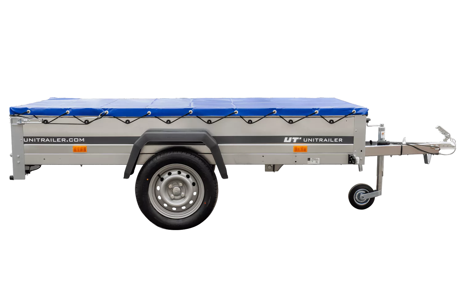 Pkw-Kippanhänger Garden Trailer 230 KIPP [230 cm x 125 cm] mit Flachplane, Stützrad und Planenträger-Neu