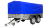 Unitrailer Garden Trailer Anhänger 264/2 Kipp Mit Stützrad, Rahmen H-800 Und Blauer Abdeckung-neu