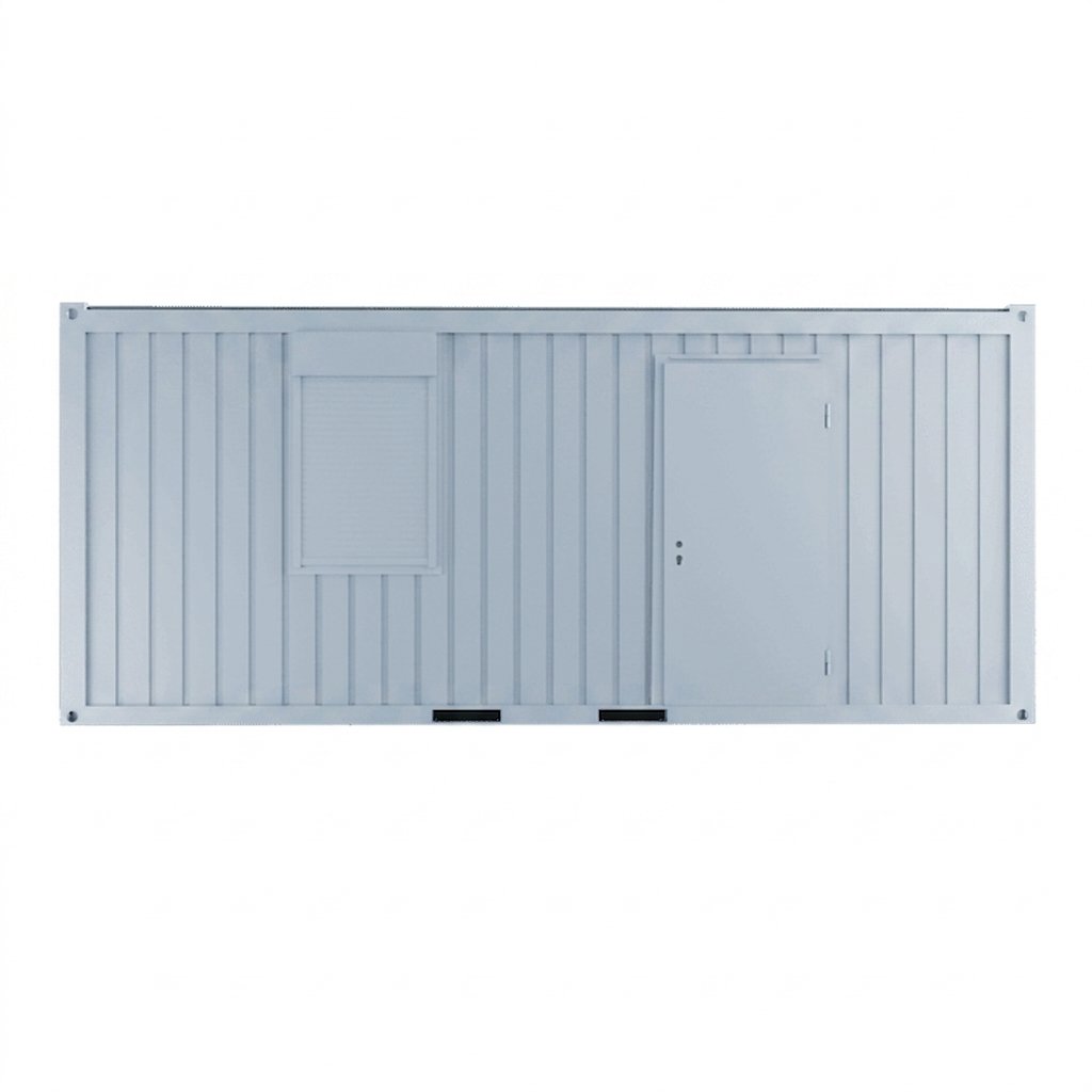 Bureau modulaire 20 pieds en kit (1 porte, 1 fenêtre, isolation PU)